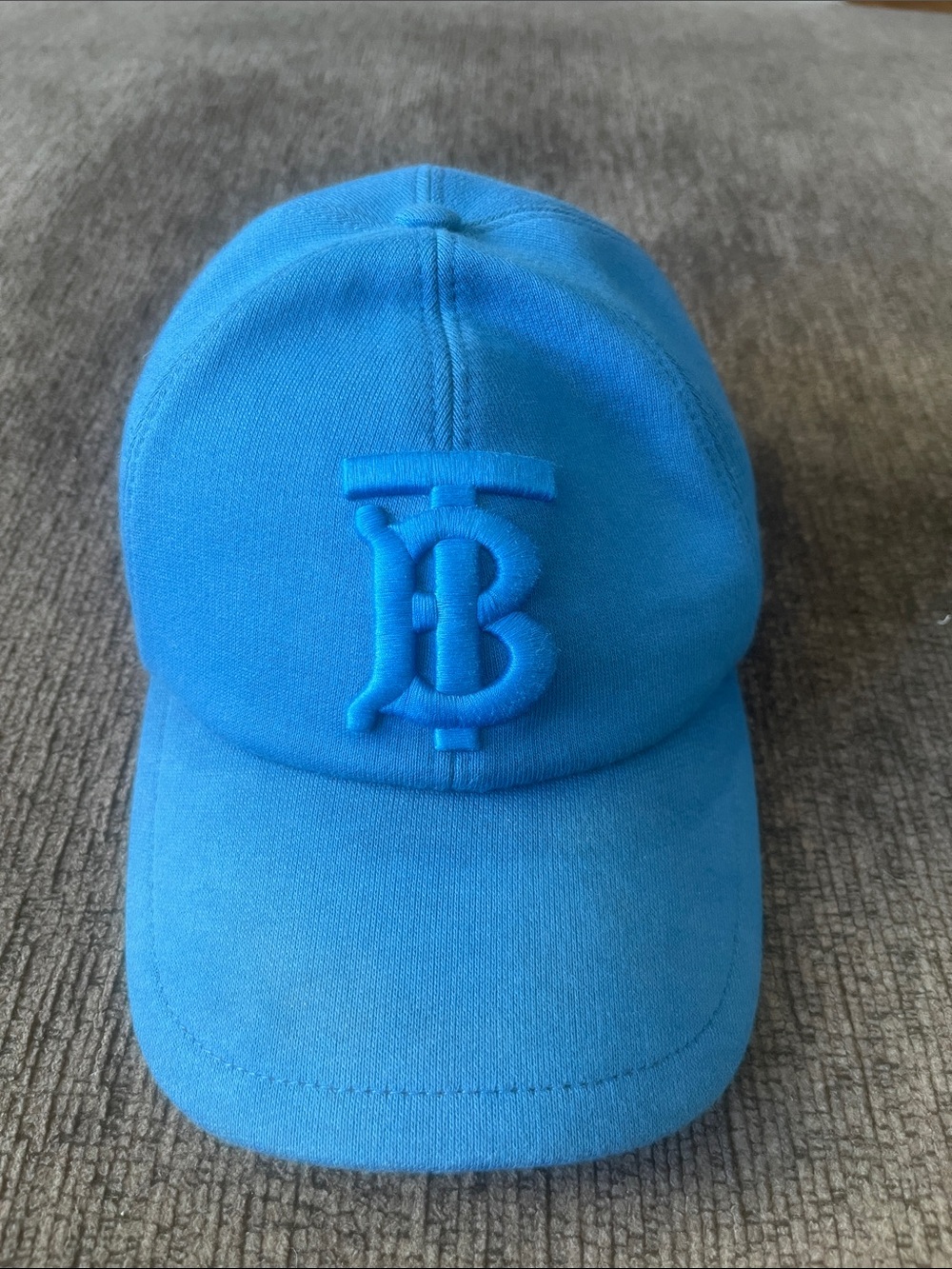 Burberry Bright Blue TB Embroidered Baseball Cap